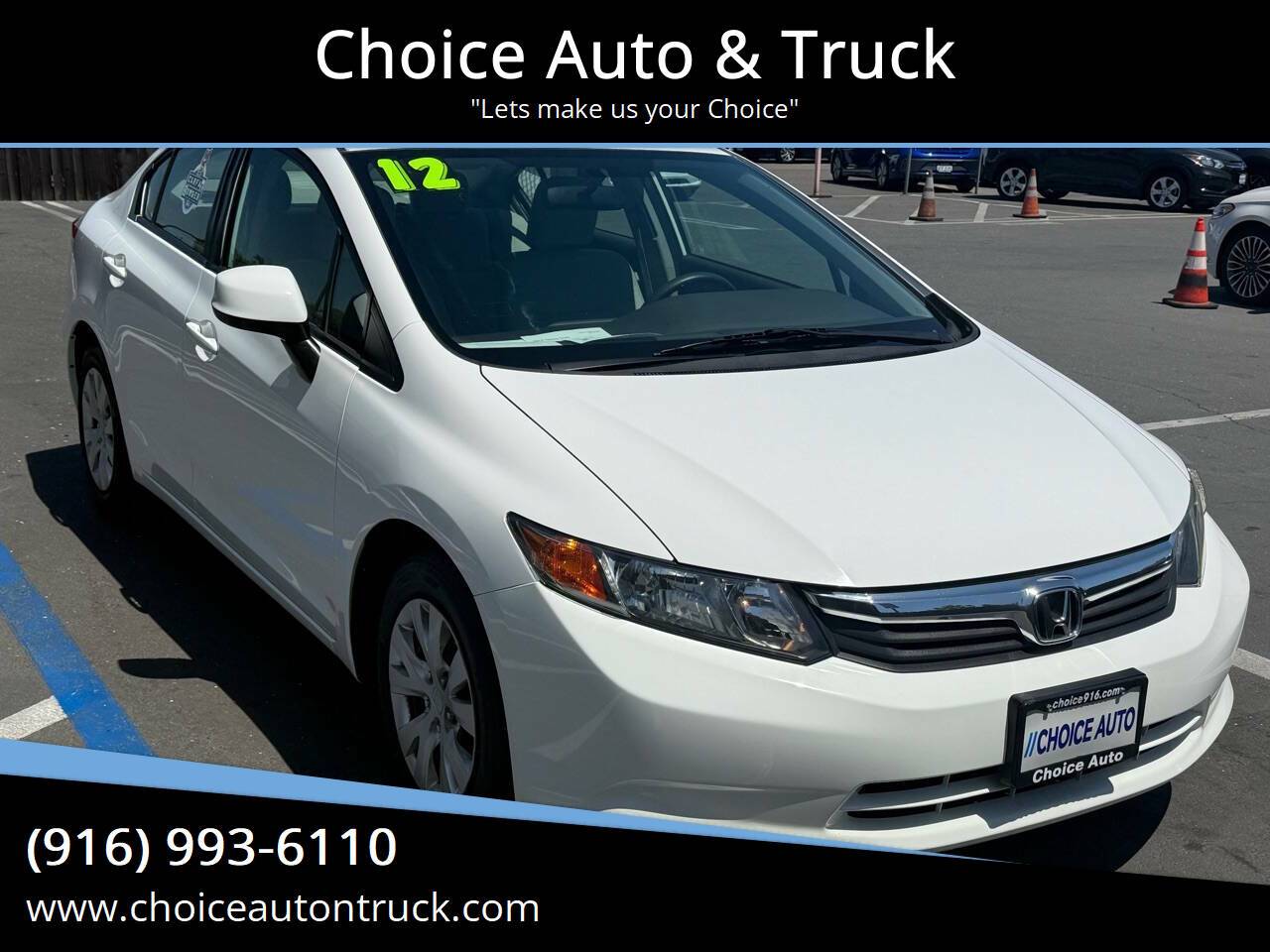 2012 Honda Civic LX — Sedan — 94,000 mi — Sacramento, CA