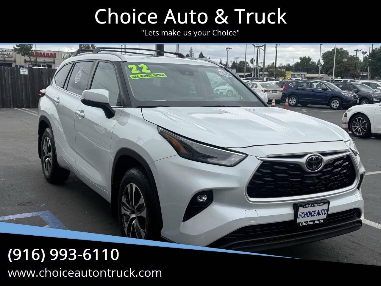 2022 Toyota Highlander XLE — SUV — 98,000 mi — Sacramento, CA
