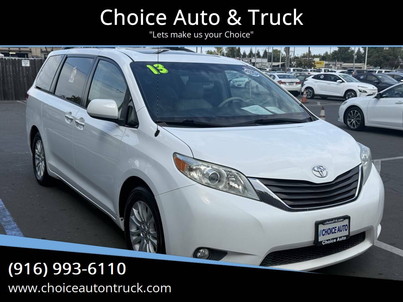 2013 Toyota Sienna XLE — Minivan — 90,000 mi — Sacramento, CA