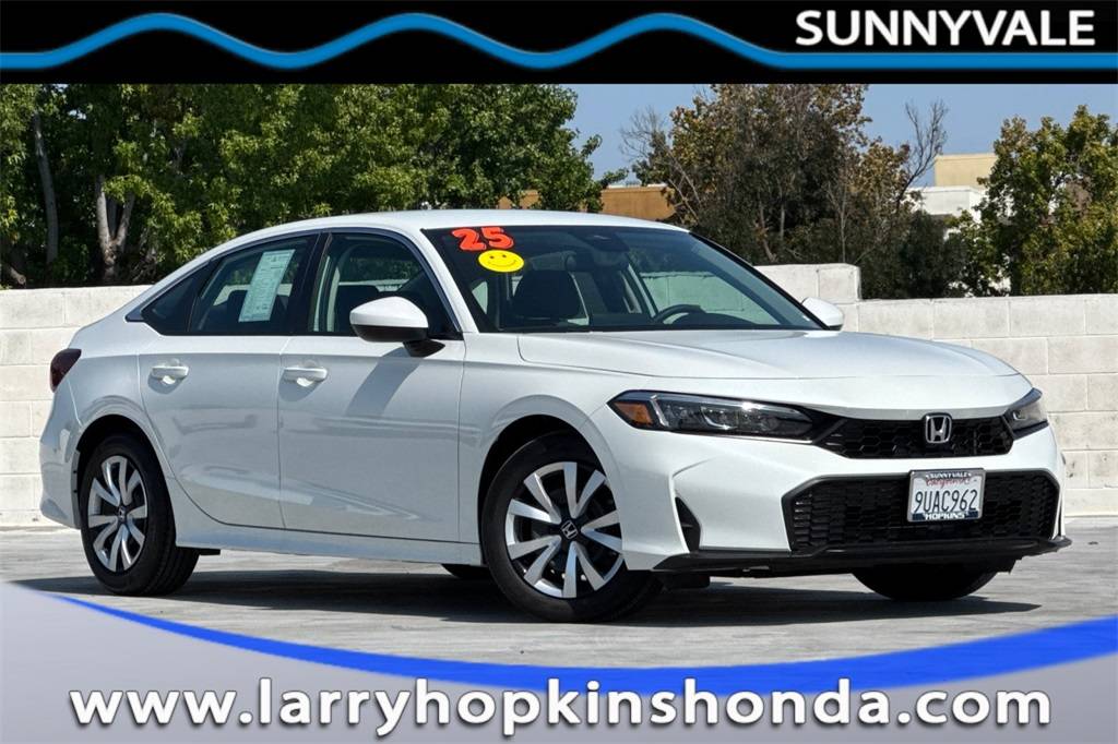 2025 Honda Civic LX — Sedan — 1,395 mi — Sunnyvale, CA