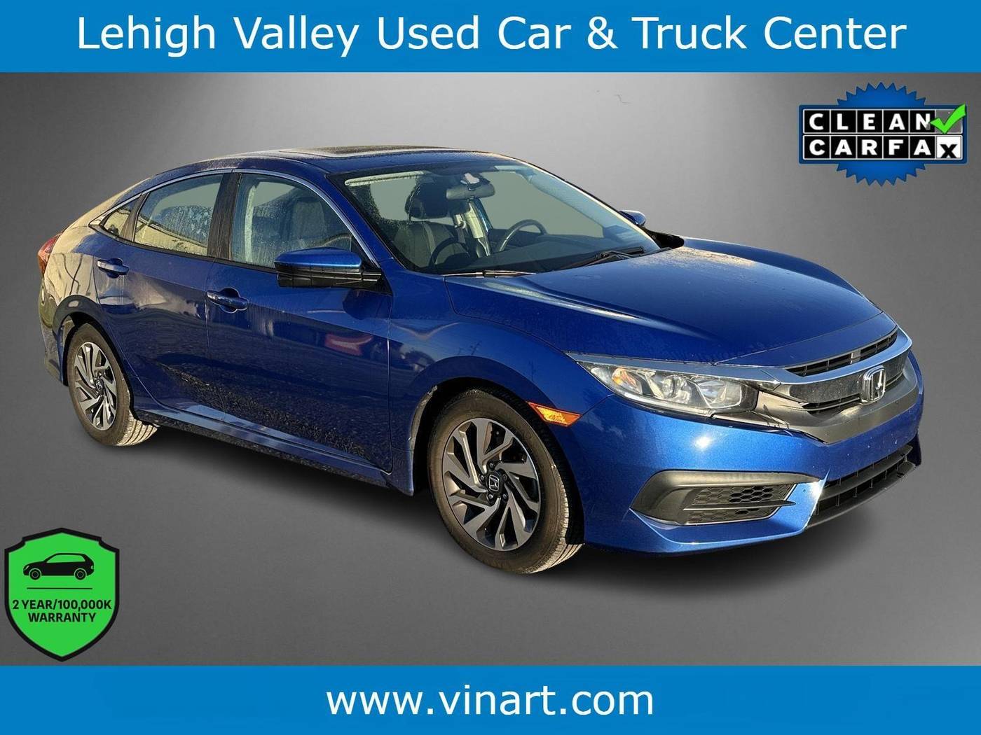 2018 Honda Civic EX — Sedan — 72,291 mi — Emmaus, PA