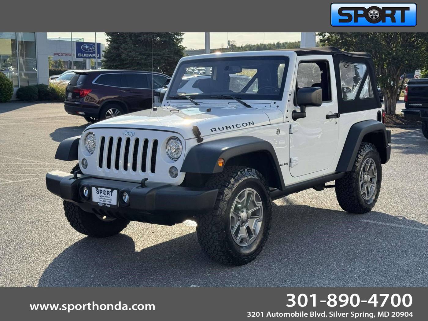 2017 Jeep Wrangler Rubicon — SUV — 59,958 mi — Silver Spring, MD
