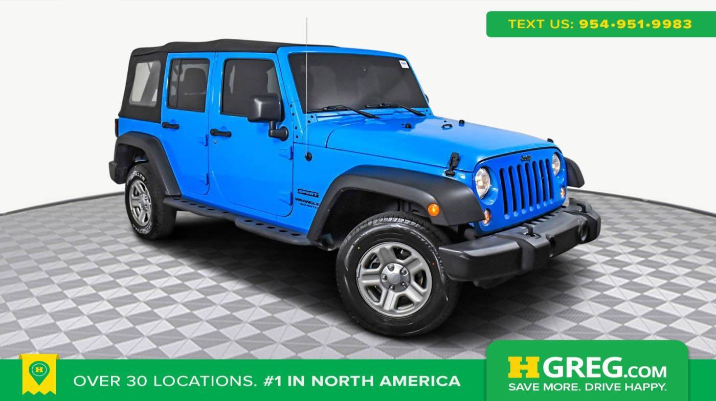 2017 Jeep Wrangler Sport — SUV — 70,830 mi — Brandon, FL