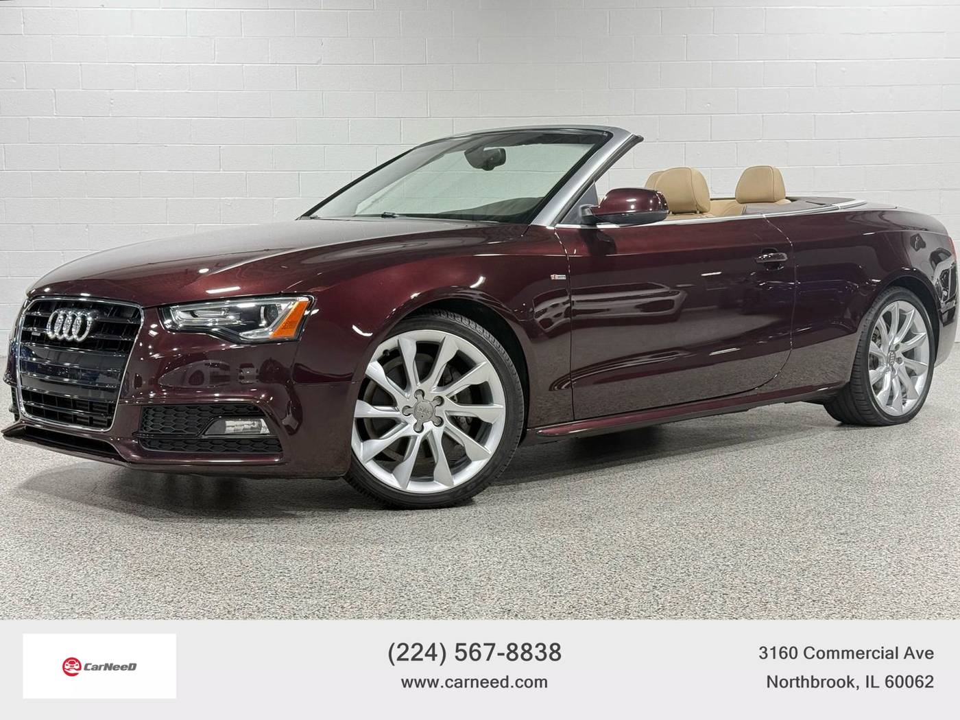 2015 Audi A5 Premium Plus — Convertible — 37,964 mi — Northbrook, IL