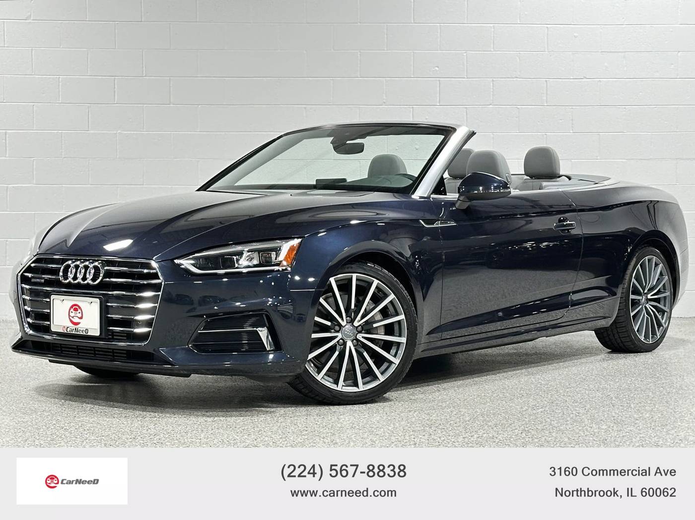 2018 Audi A5 Premium Plus — Convertible — 44,068 mi — Northbrook, IL