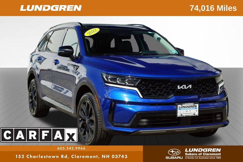 2022 Kia Sorento SX — SUV — 74,016 mi — Claremont, NH