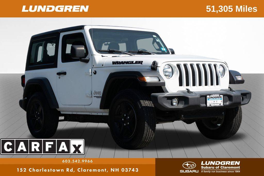 2019 Jeep Wrangler Sport — SUV — 51,305 mi — Claremont, NH