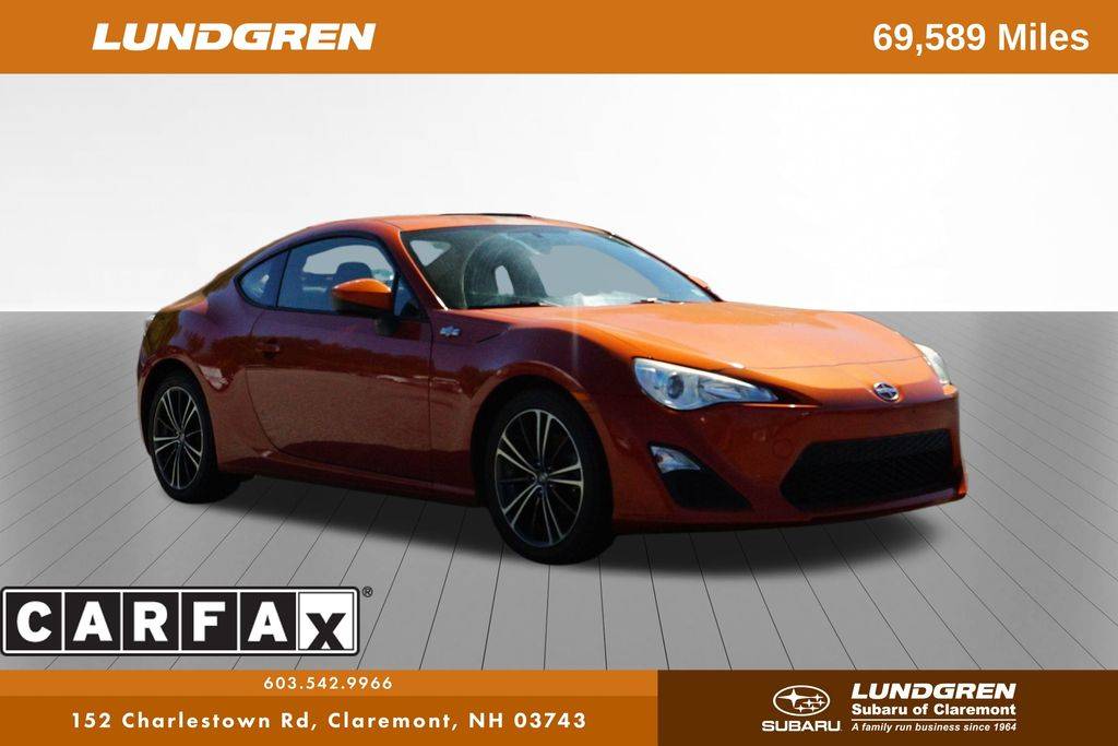2015 Scion FR-S Base — Coupe — 69,587 mi — Claremont, NH