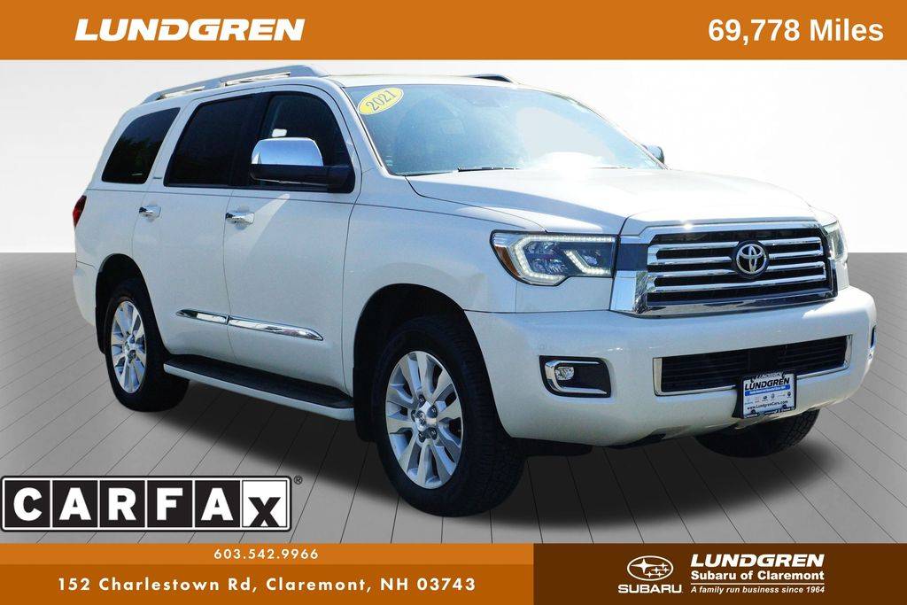 2021 Toyota Sequoia Platinum — SUV — 69,777 mi — Claremont, NH