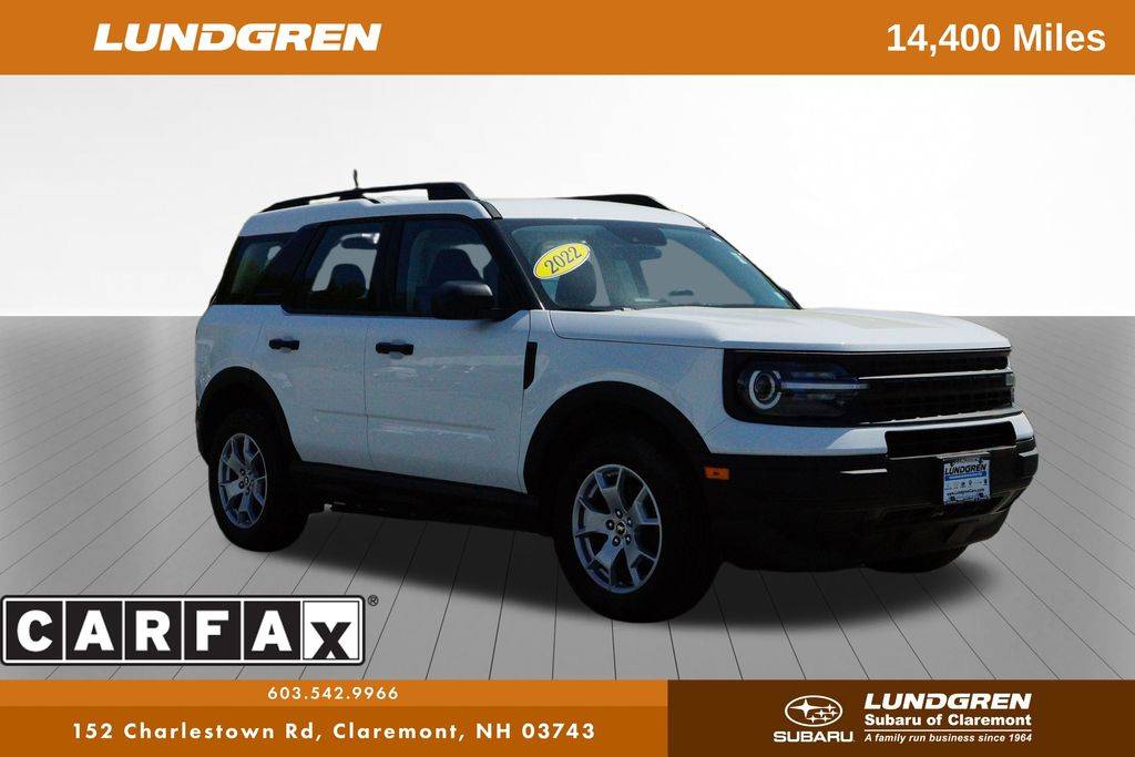 2022 Ford Bronco Sport Base — SUV — 14,356 mi — Claremont, NH