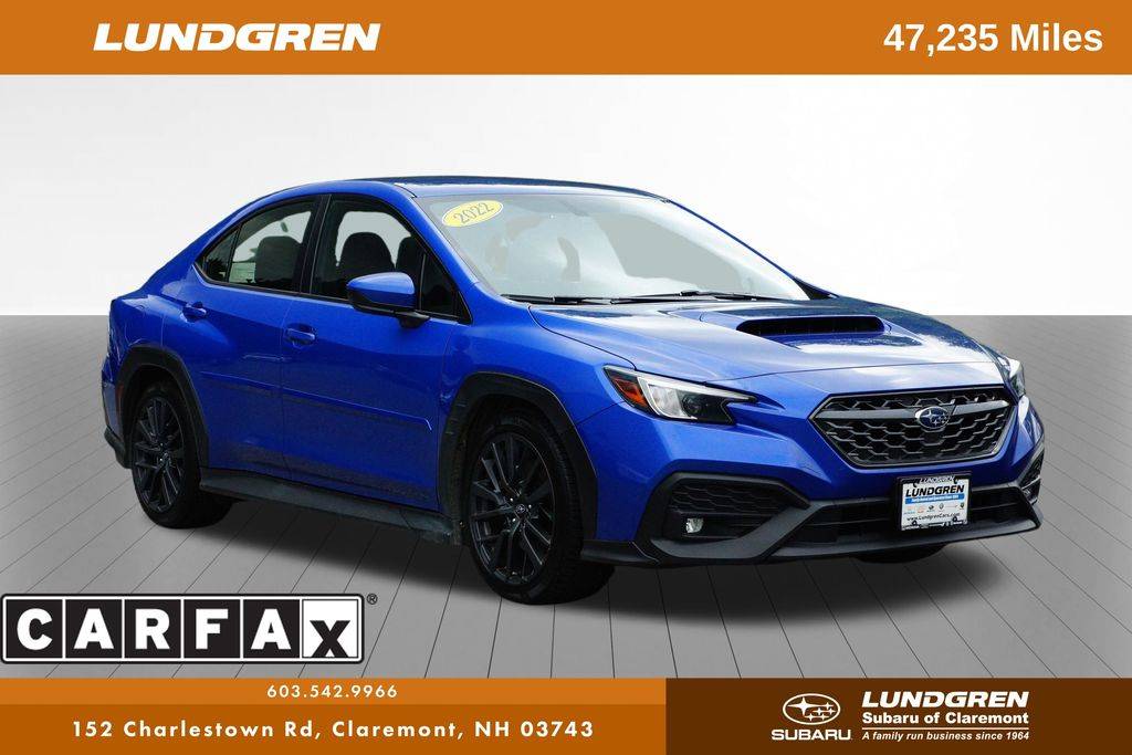 2022 Subaru WRX Premium — Sedan — 47,235 mi — Claremont, NH