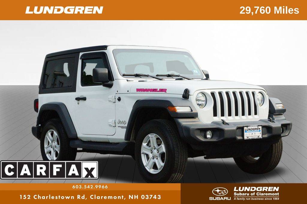 2020 Jeep Wrangler Sport S — SUV — 29,760 mi — Claremont, NH