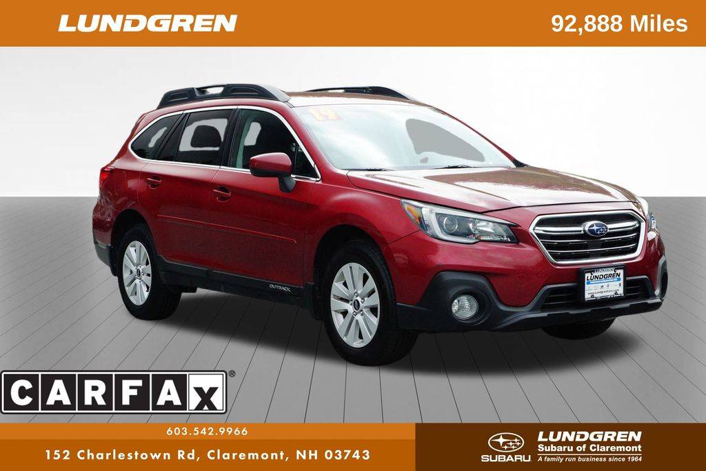 2019 Subaru Outback 2.5i Premium — SUV — 92,886 mi — Claremont, NH