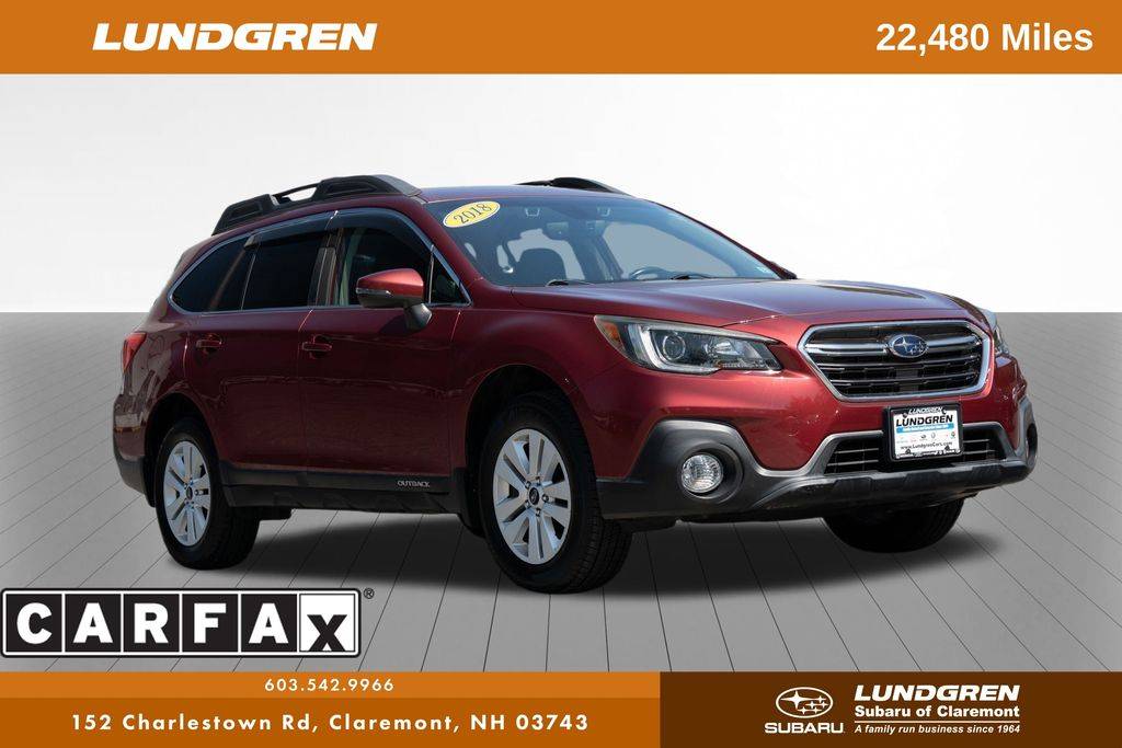 2018 Subaru Outback 2.5i Premium — SUV — 22,478 mi — Claremont, NH