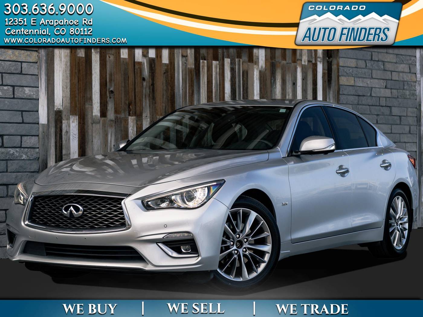 2019 INFINITI Q50 3.0t LUXE — Sedan — 47,374 mi — Centennial, CO
