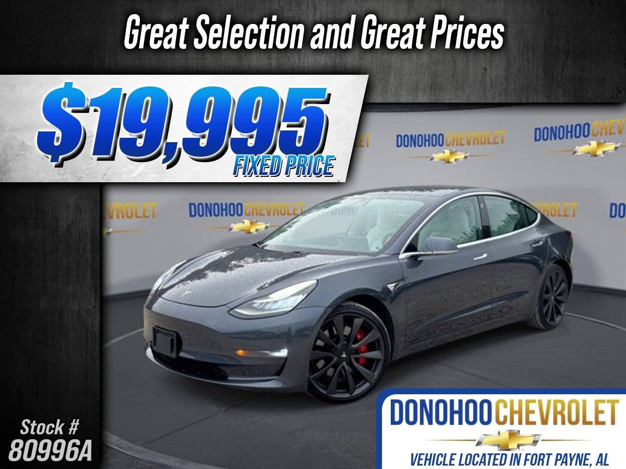 2020 Tesla Model 3 Performance — Sedan — 83,229 mi — Fort Payne, AL