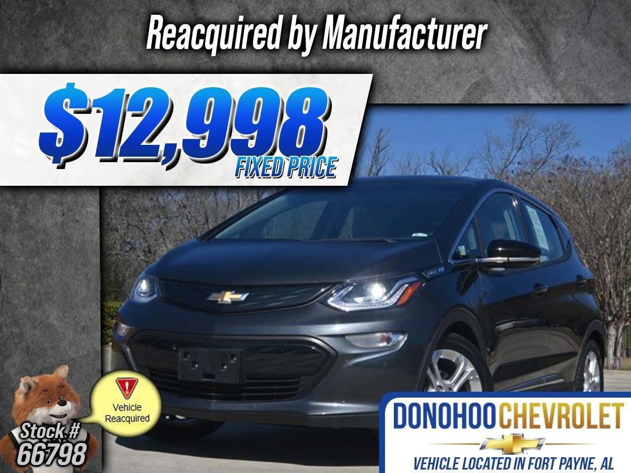 2018 Chevrolet Bolt EV LT — Hatchback — 23,910 mi — Fort Payne, AL
