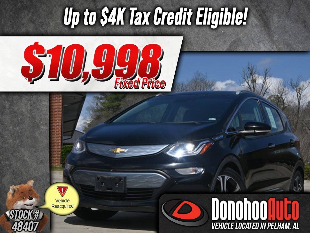 2017 Chevrolet Bolt EV Premier — Hatchback — 54,178 mi — Pelham, AL