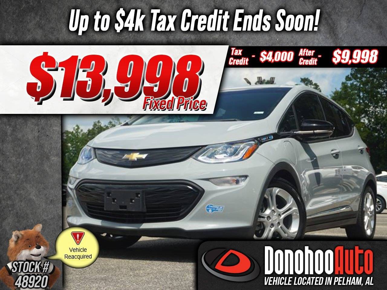 2020 Chevrolet Bolt EV LT — Hatchback — 24,949 mi — Pelham, AL