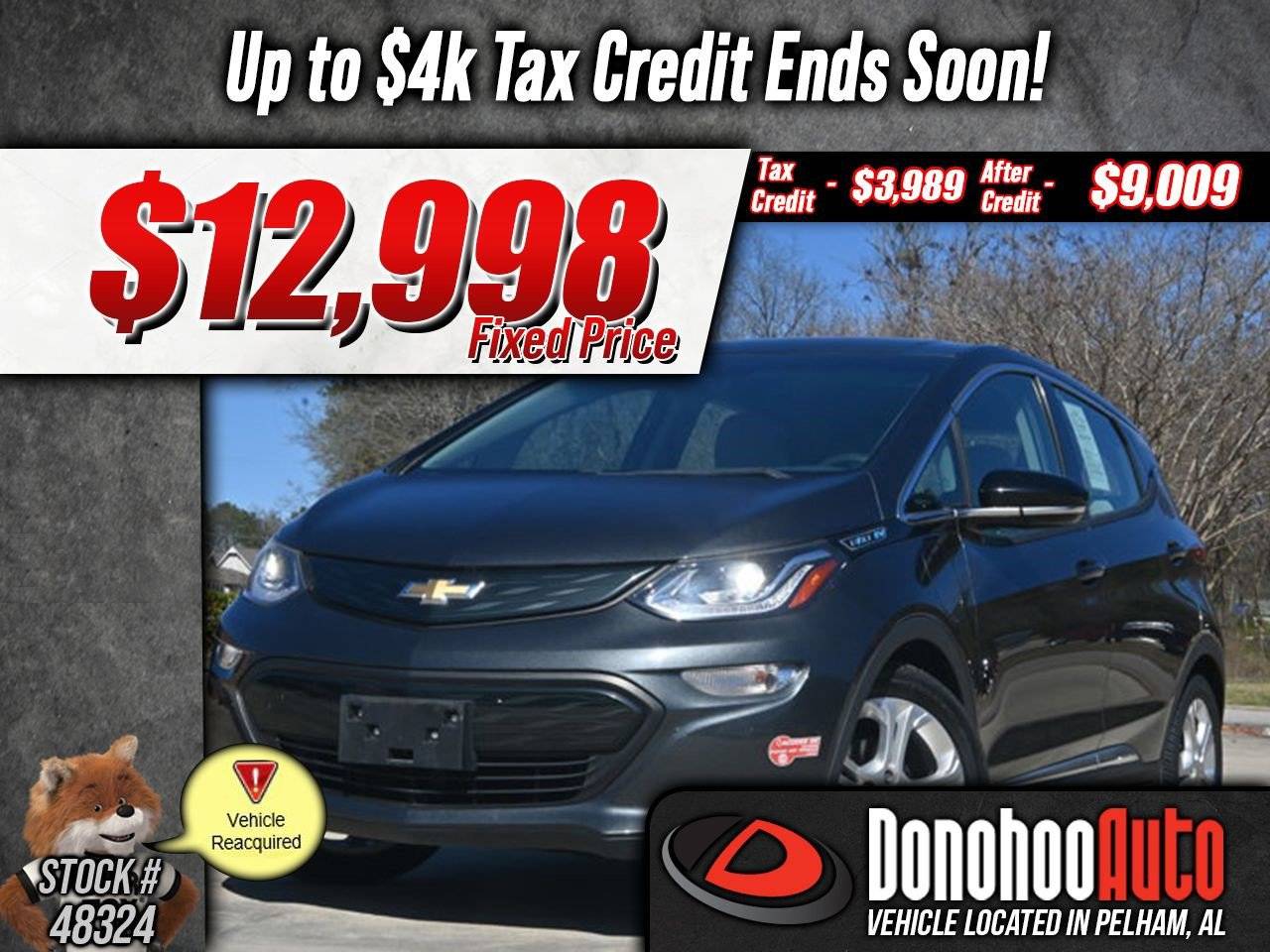 2019 Chevrolet Bolt EV LT — Hatchback — 30,939 mi — Pelham, AL