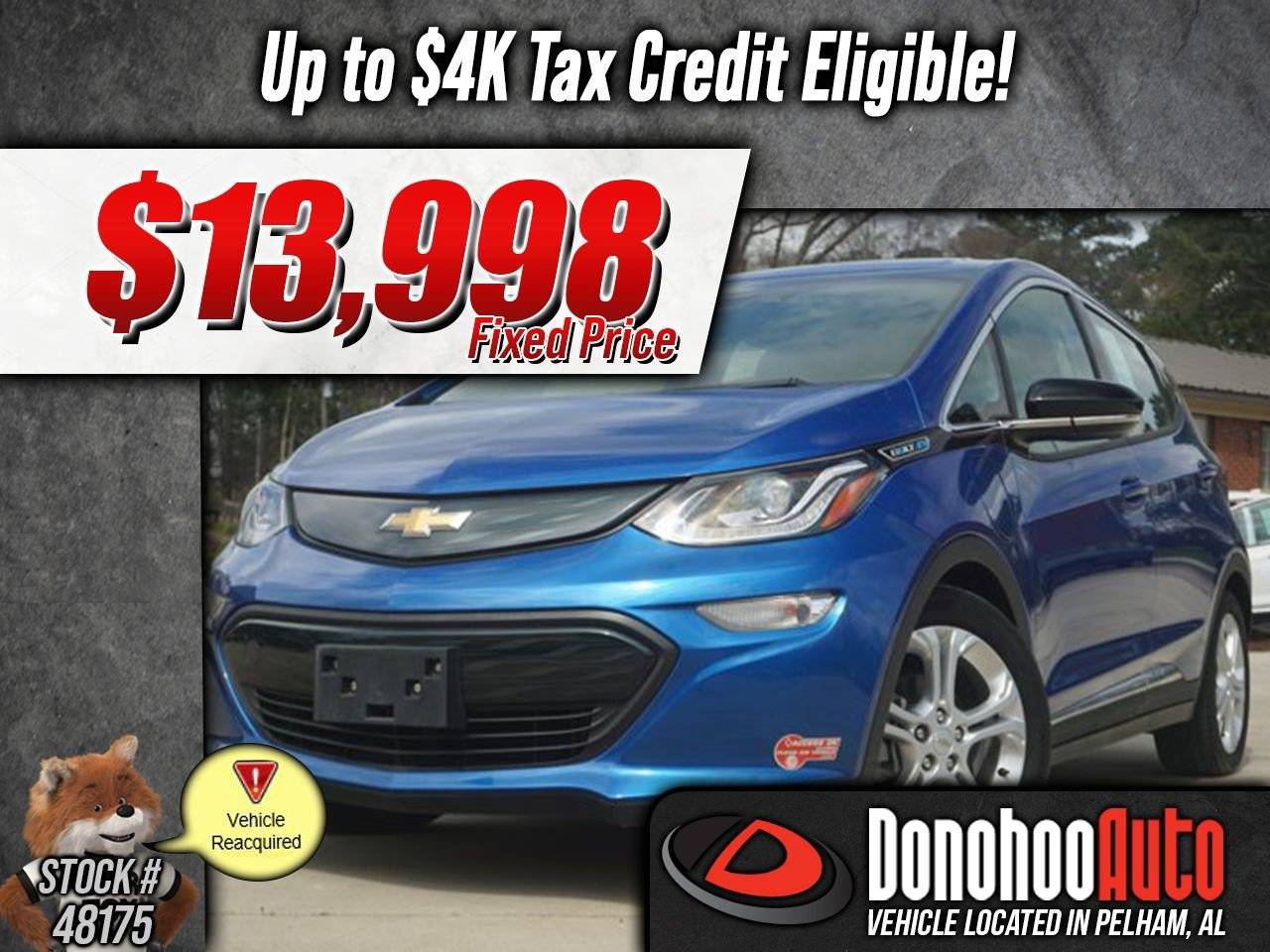 2019 Chevrolet Bolt EV LT — Hatchback — 15,002 mi — Pelham, AL