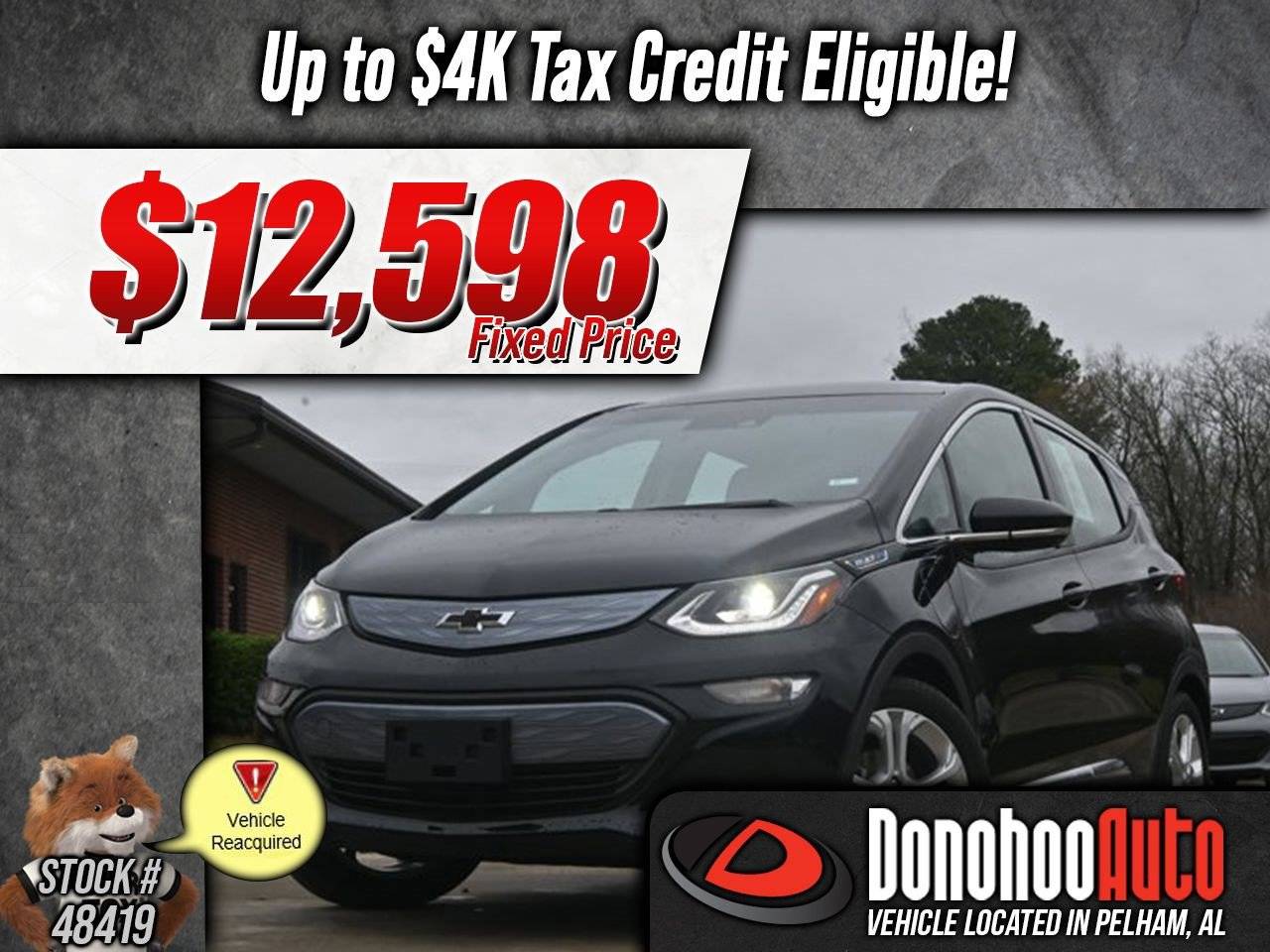 2019 Chevrolet Bolt EV LT — Hatchback — 35,985 mi — Pelham, AL