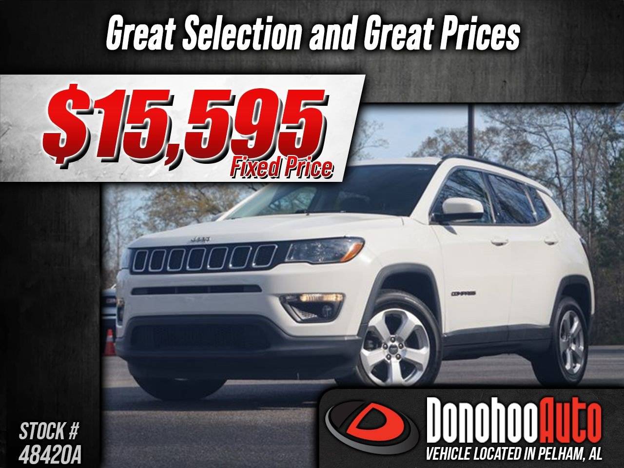 2018 Jeep Compass Latitude — SUV — 48,421 mi — Pelham, AL
