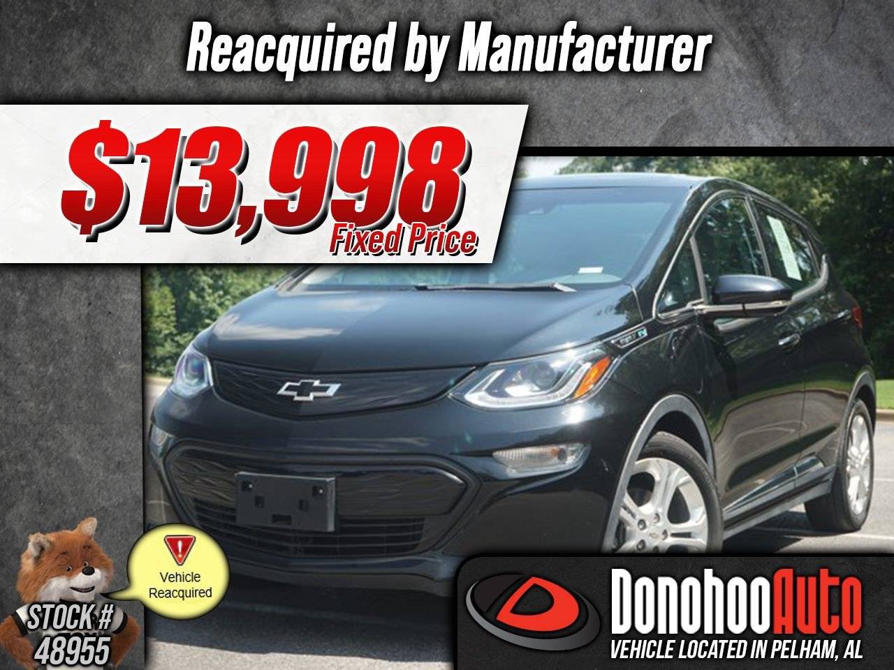 2020 Chevrolet Bolt EV LT — Hatchback — 27,619 mi — Pelham, AL