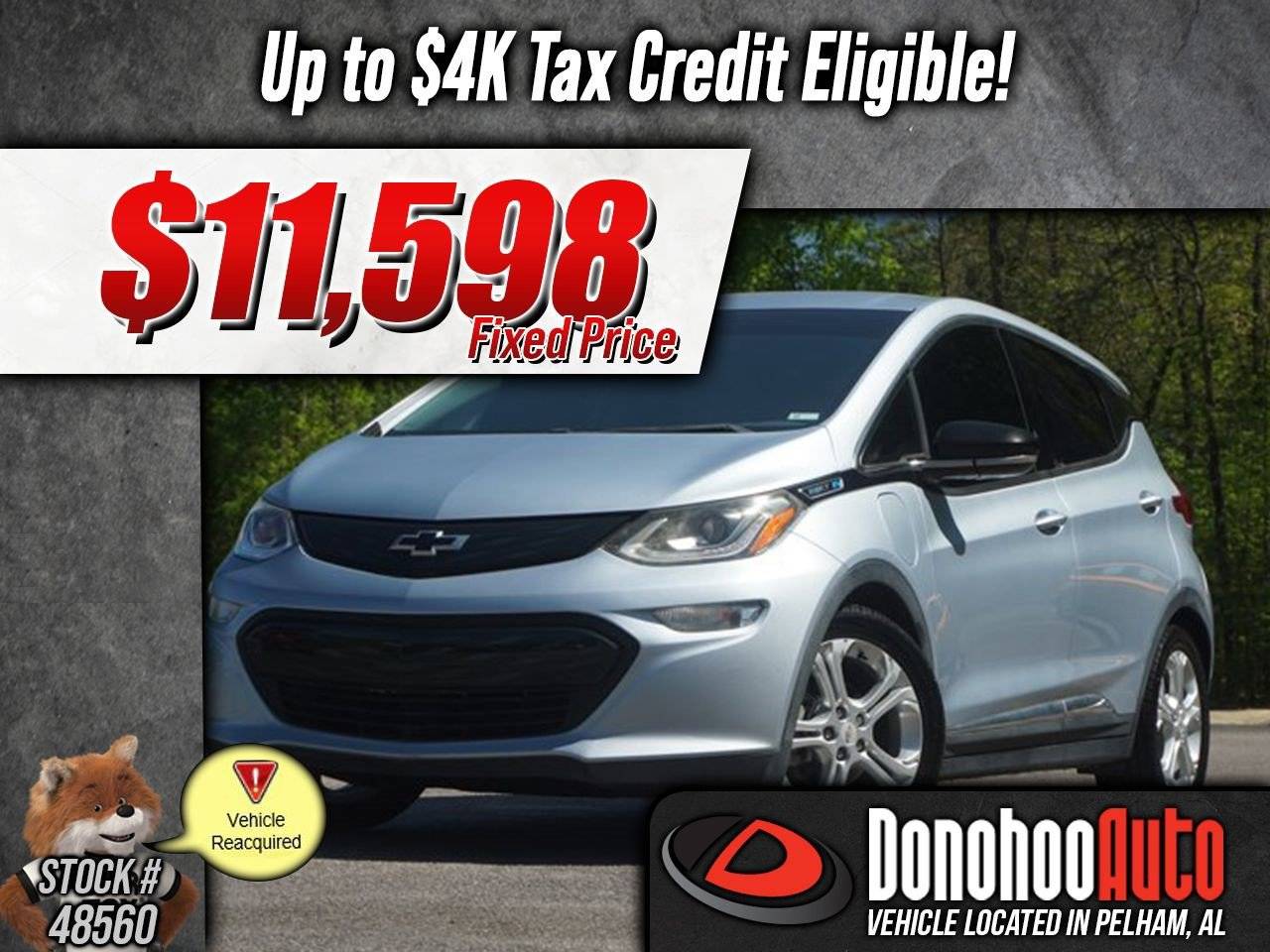 2018 Chevrolet Bolt EV LT — Hatchback — 29,628 mi — Pelham, AL