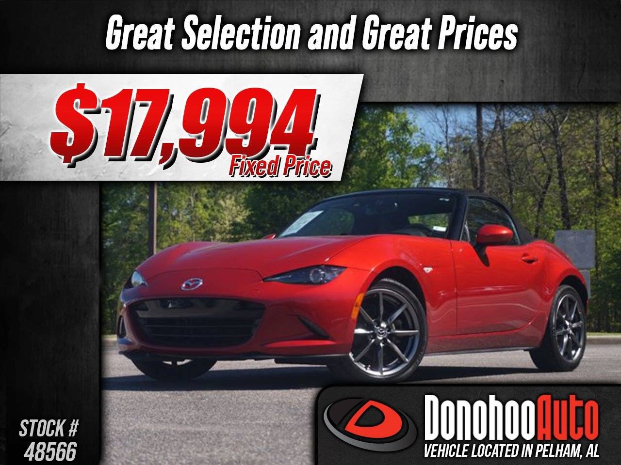 2016 Mazda MX-5 Miata Grand Touring — Convertible — 52,231 mi — Pelham, AL