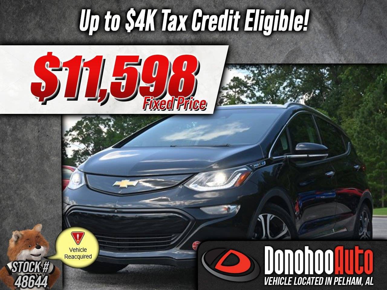 2017 Chevrolet Bolt EV Premier — Hatchback — 44,572 mi — Pelham, AL
