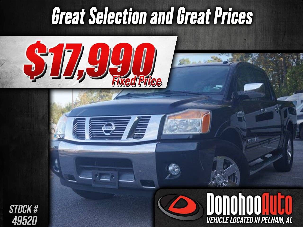 2015 Nissan Titan SV — Pickup Truck — 70,152 mi — Pelham, AL