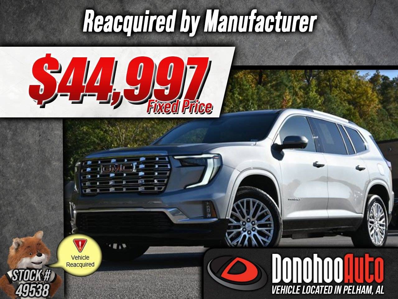 2025 GMC Acadia Denali — SUV — 404 mi — Pelham, AL