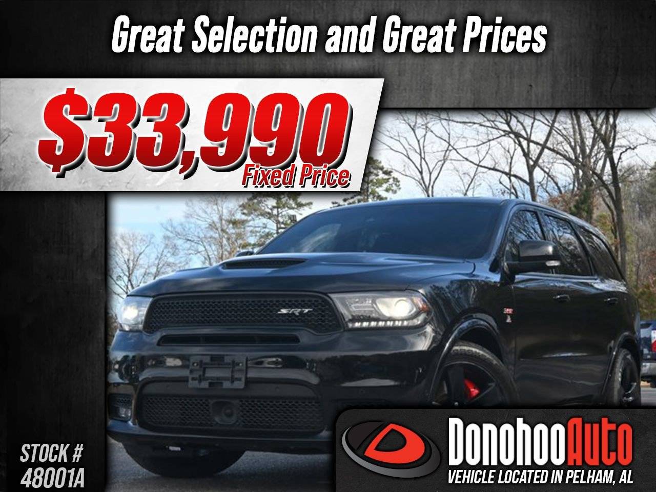2018 Dodge Durango SRT — SUV — 72,916 mi — Pelham, AL