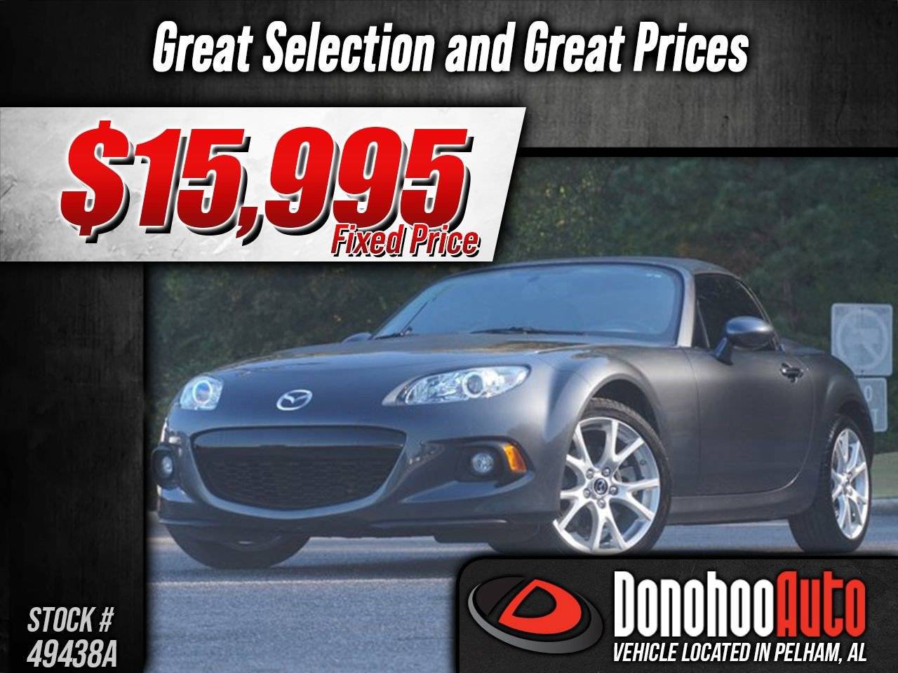 2015 Mazda MX-5 Miata Grand Touring — Convertible — 49,341 mi — Pelham, AL