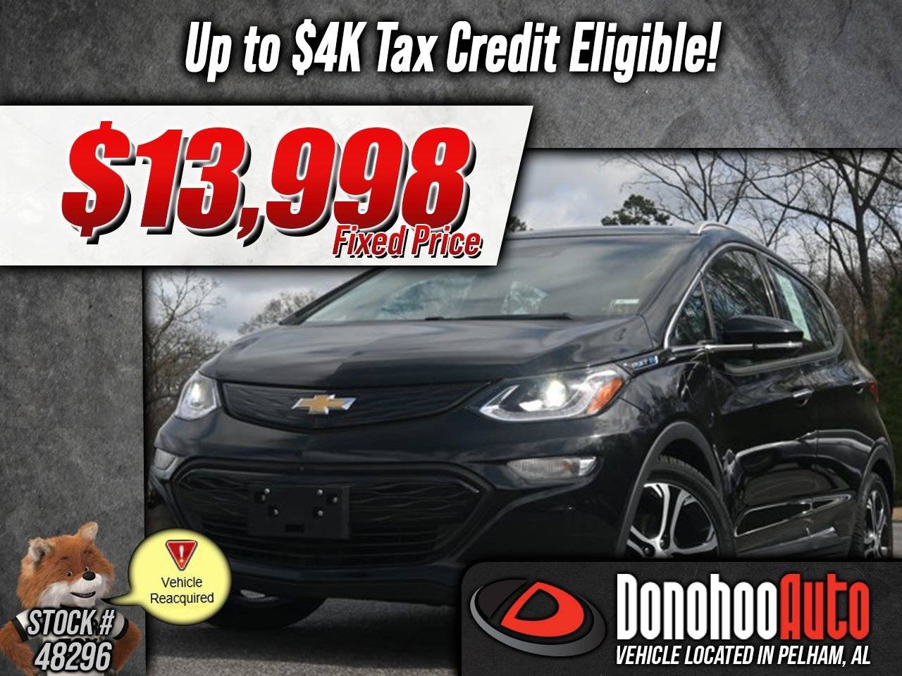 2020 Chevrolet Bolt EV Premier — Hatchback — 39,458 mi — Pelham, AL