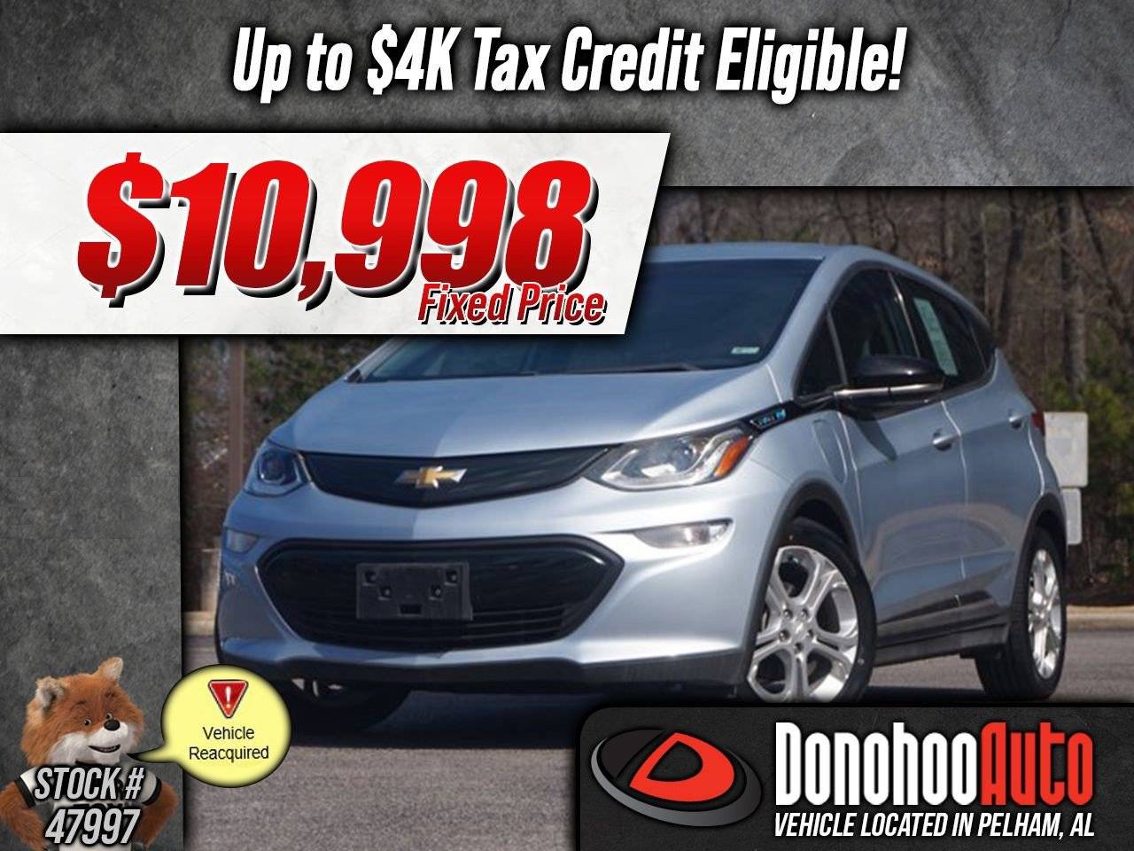 2017 Chevrolet Bolt EV LT — Hatchback — 41,963 mi — Pelham, AL