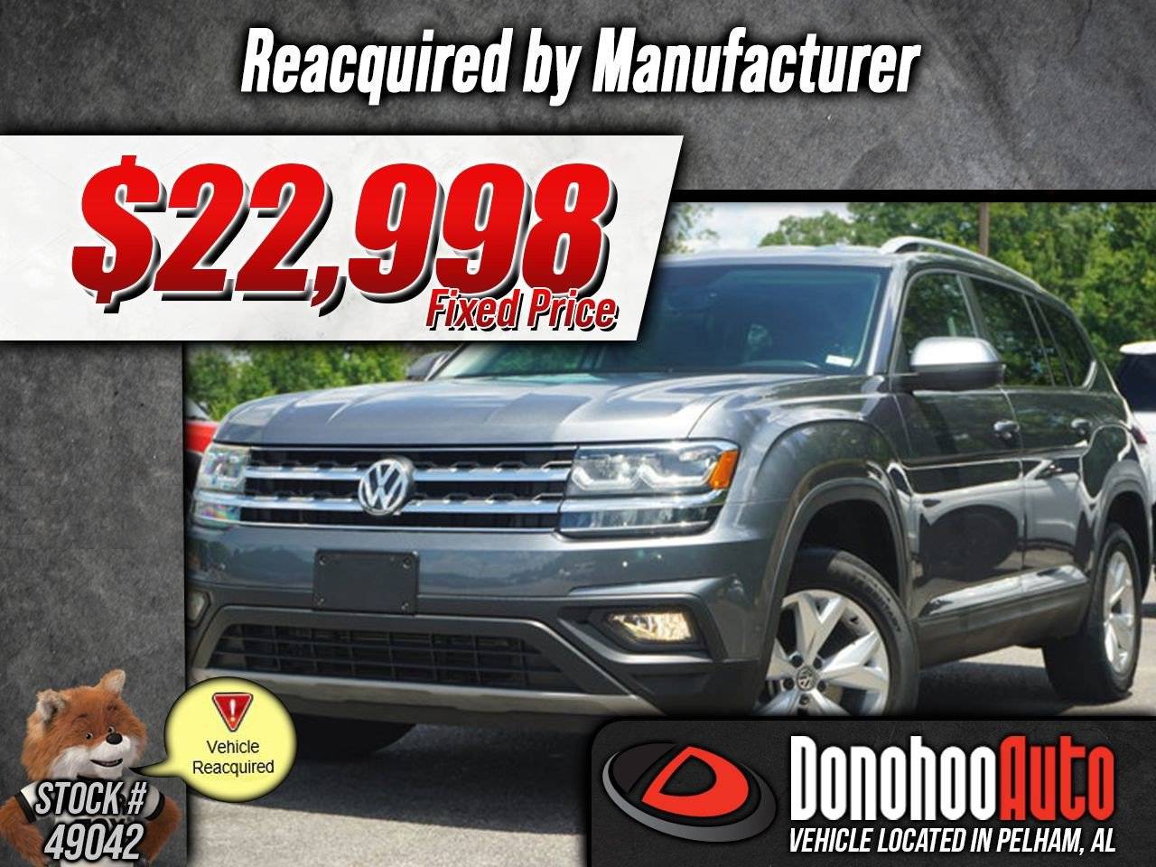 2019 Volkswagen Atlas SE — SUV — 28,302 mi — Pelham, AL