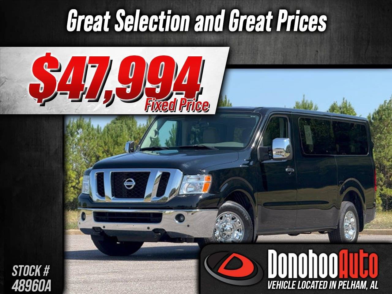 2021 Nissan NV Passenger NV3500 HD SL — Passenger Van — 23,431 mi — Pelham, AL