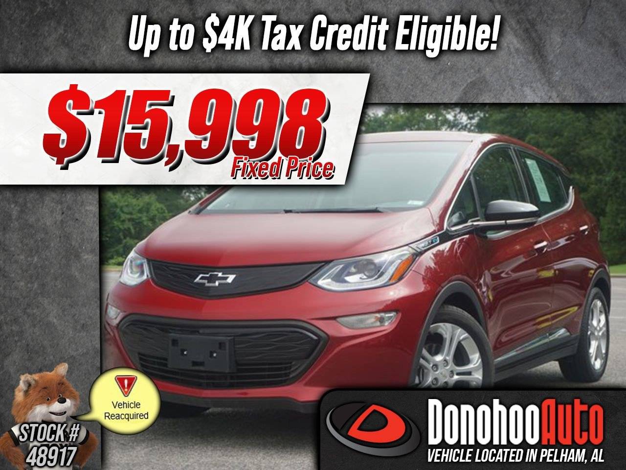 2020 Chevrolet Bolt EV LT — Hatchback — 1,407 mi — Pelham, AL