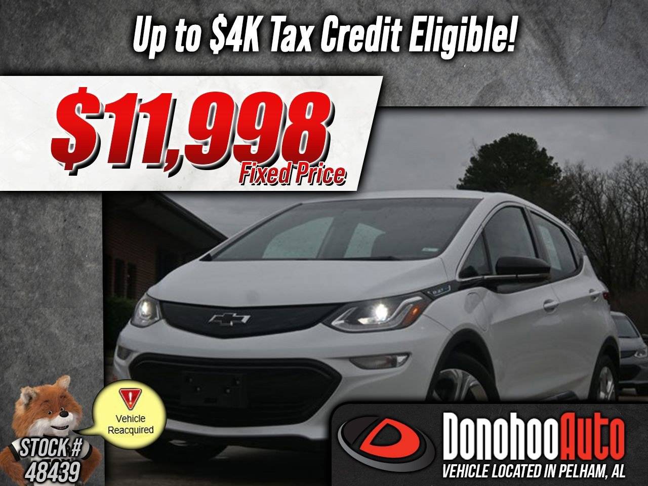 2018 Chevrolet Bolt EV LT — Hatchback — 26,523 mi — Pelham, AL