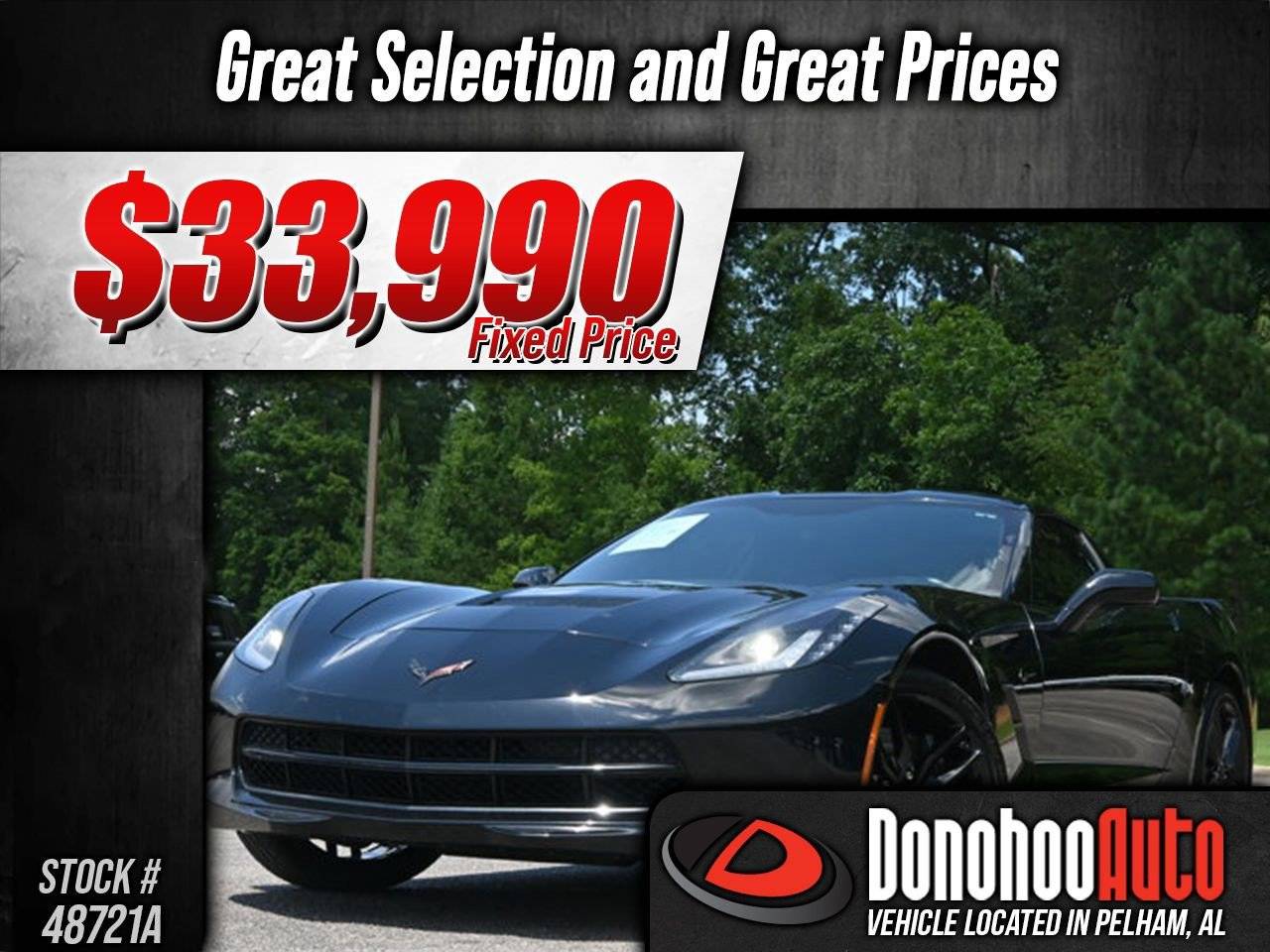 2016 Chevrolet Corvette Z51 1LT — Coupe — 87,448 mi — Pelham, AL