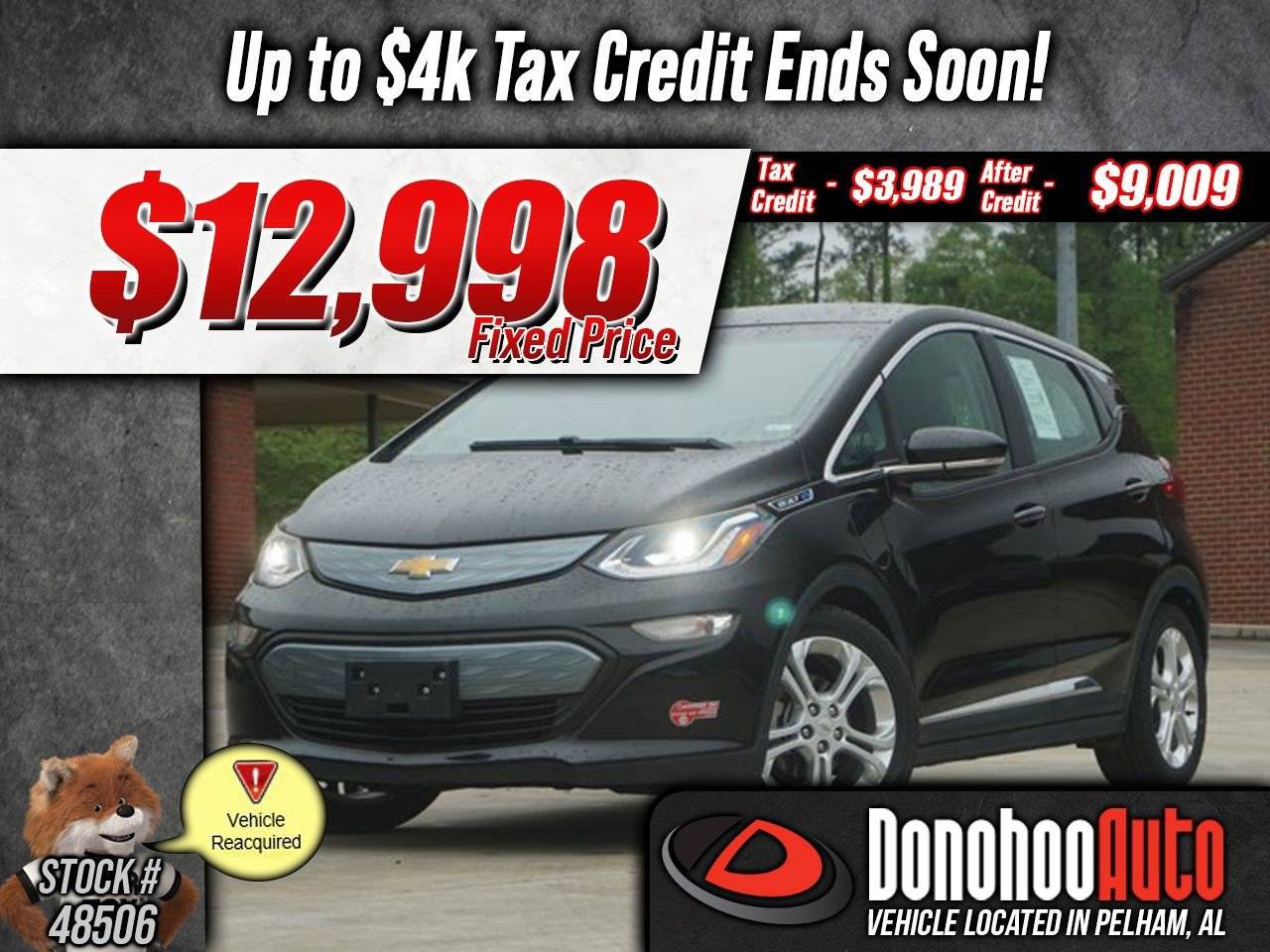 2019 Chevrolet Bolt EV LT — Hatchback — 27,124 mi — Pelham, AL