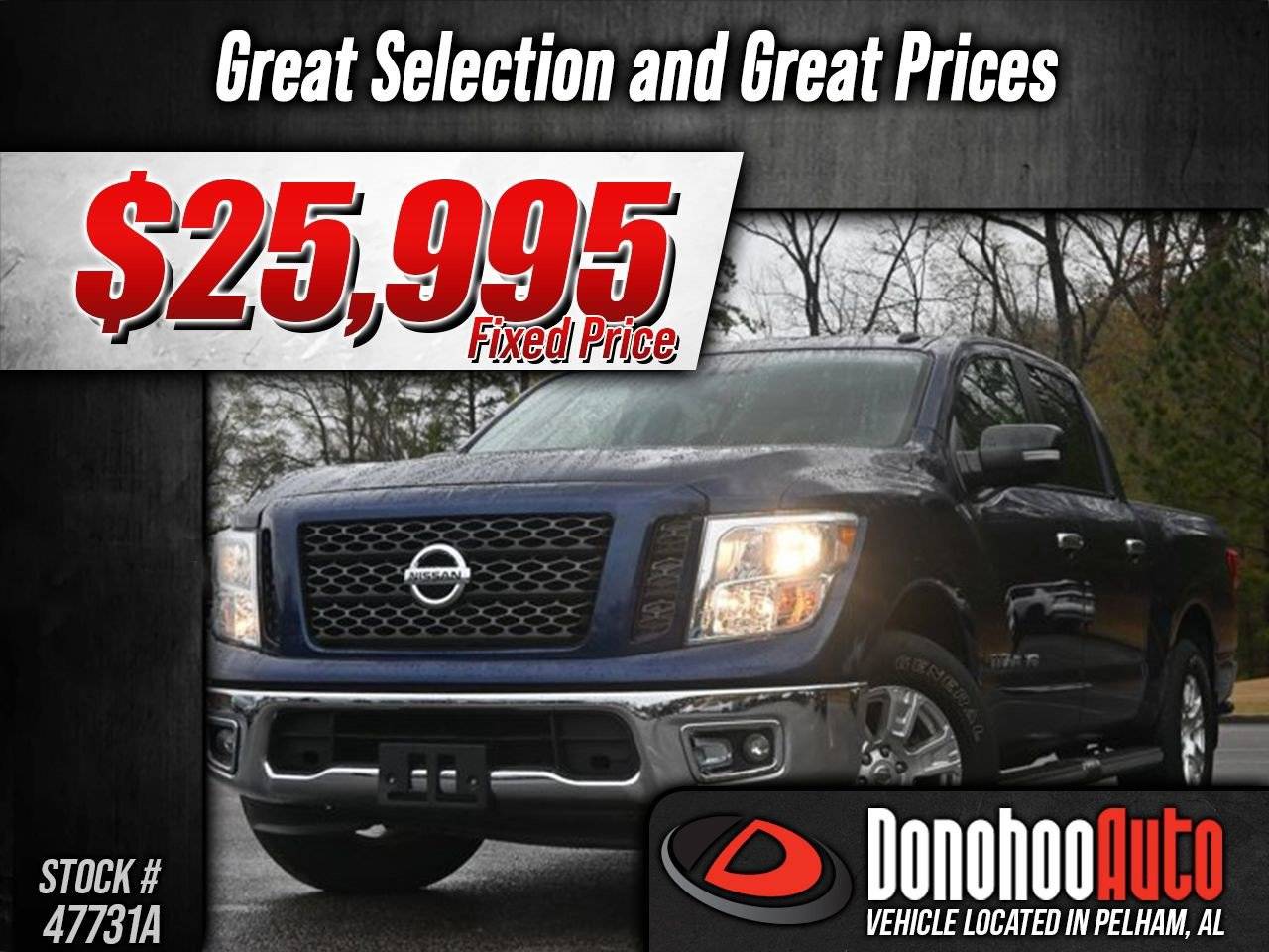 2019 Nissan Titan SV — Pickup Truck — 40,102 mi — Pelham, AL