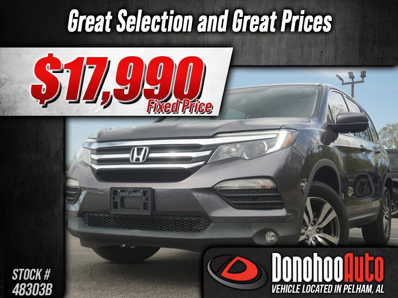 2017 Honda Pilot EX-L — SUV — 111,442 mi — Pelham, AL