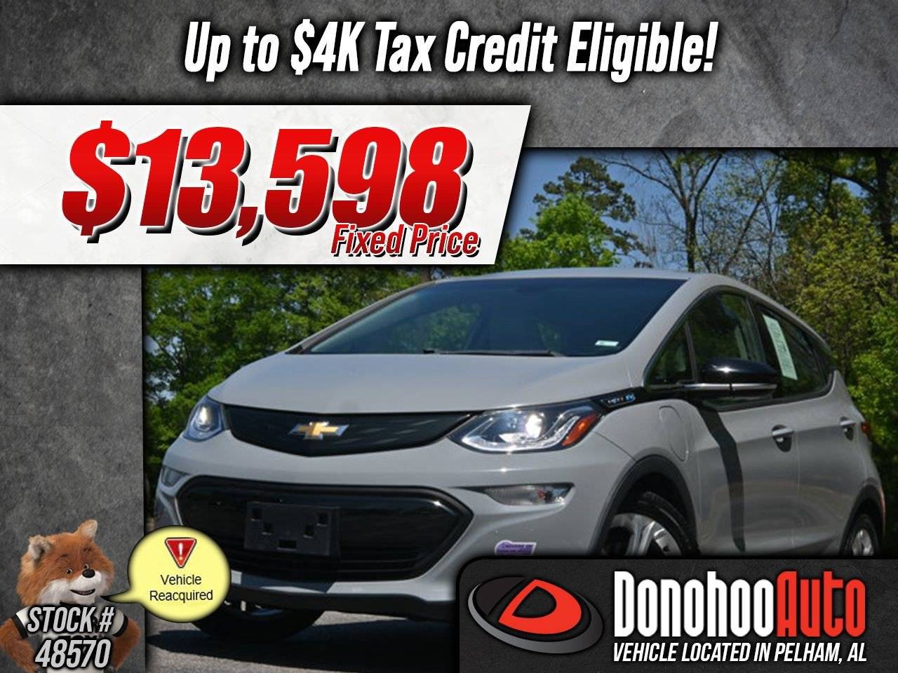 2019 Chevrolet Bolt EV LT — Hatchback — 23,727 mi — Pelham, AL