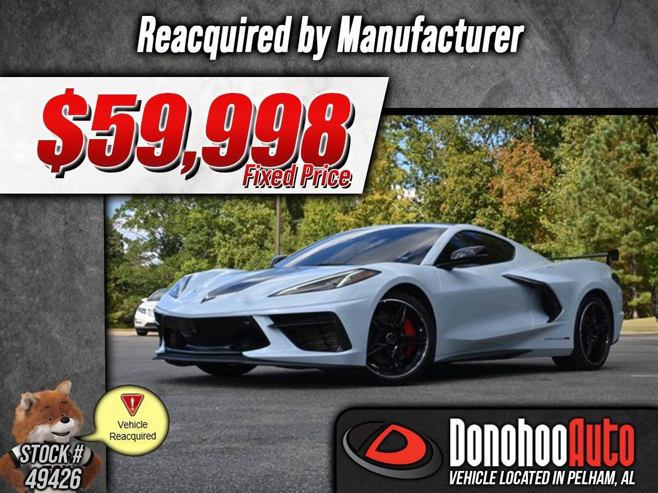 2023 Chevrolet Corvette 3LT — Coupe — 44,067 mi — Pelham, AL
