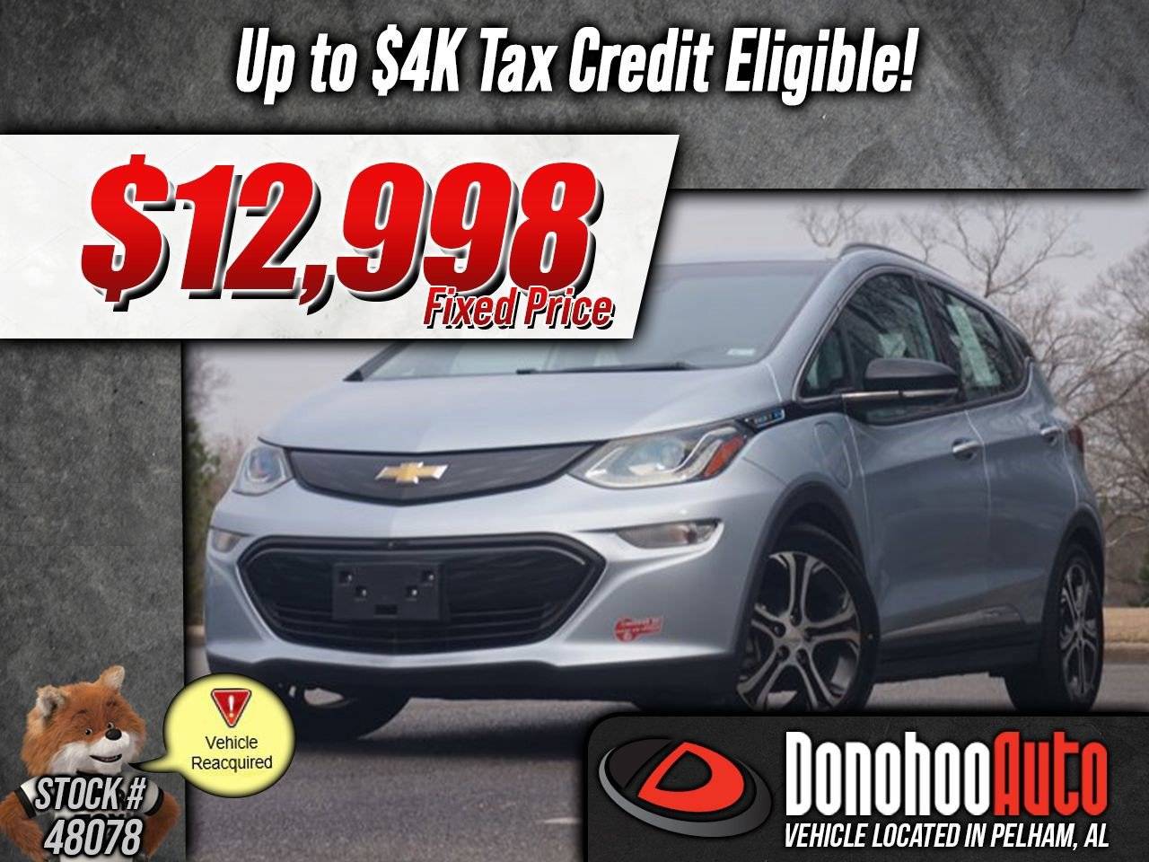 2018 Chevrolet Bolt EV Premier — Hatchback — 29,938 mi — Pelham, AL