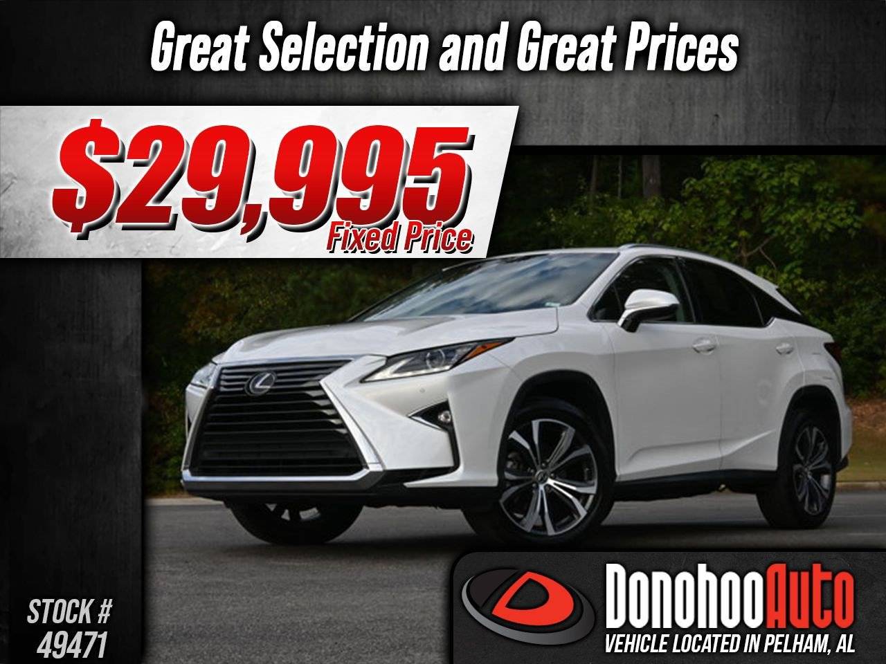 2019 Lexus RX RX 350 — SUV — 77,338 mi — Pelham, AL
