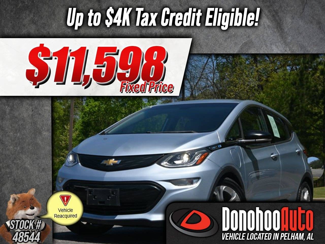 2017 Chevrolet Bolt EV LT — Hatchback — 35,188 mi — Pelham, AL